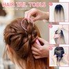 4Pcs Topsy Tail Hair Tool Hair Looping Tool Braiding with