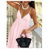 SOLY HUX Women's Summer Dress Backless V Neck Spaghetti Strap