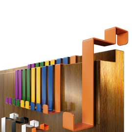 4smile Door Hooks Inside, Pack of 10 - Colourful Door Hooks for Hanging, Coat Hooks Door for Jackets and Towels - Durable Door Coat Rack Back, High-Quality Towel Holder Door Inside