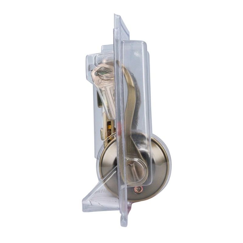 Lock 20MA Manija tubular curva función entrada y recámara, latón