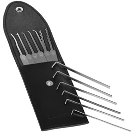 MULTIPICK Elite 13 Lock Picking Set [13 Pieces | 0.6 mm] Lock Pick Tool, Lock Picks with Tensioner - Lock Picking - Professional Lock Pick Set - Professional Lock Picking Kit - Pick Set Kit
