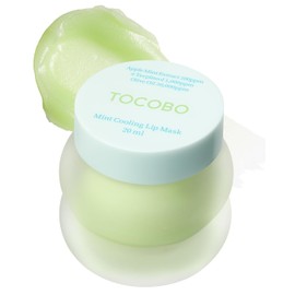 TOCOBO Mint Cooling Lip Mask – Cooling Relief Lip Sleeping Mask for Dry, Irritated Lips – Apple Mint + Tea Tree-Derived 4-Terpineol & Olive Oil – Soft Melting Texture, Fresh Herb Scent, 0.68 oz.
