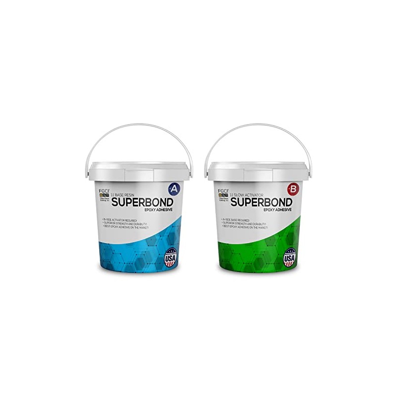 SuperBond 2-Part Epoxy - Slow Cure, 2 Pint, DIY Wood