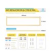 AIKVSXER 1x4 LED Flat Panel Light Surface Mount for Auditoriums