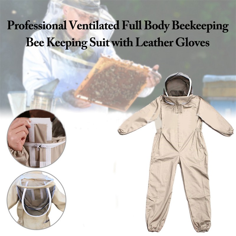 Beekeeping Suit Breathable Soft Comfortable One Piece Skin Friendly Beekeeping