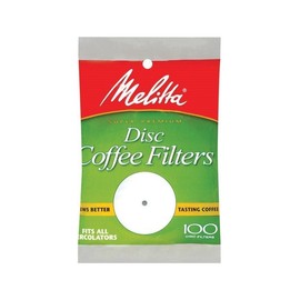 Melitta 628354 3.5 Disc Coffee Filter Paper White, 100 Count - 12 Packs