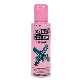 1 x Crazy Colour Semi Permanent Hair Dye 100ml (Pine Green)