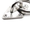 304 Stainless Steel Diamond Eye Pad Plate with Ring 5/16"