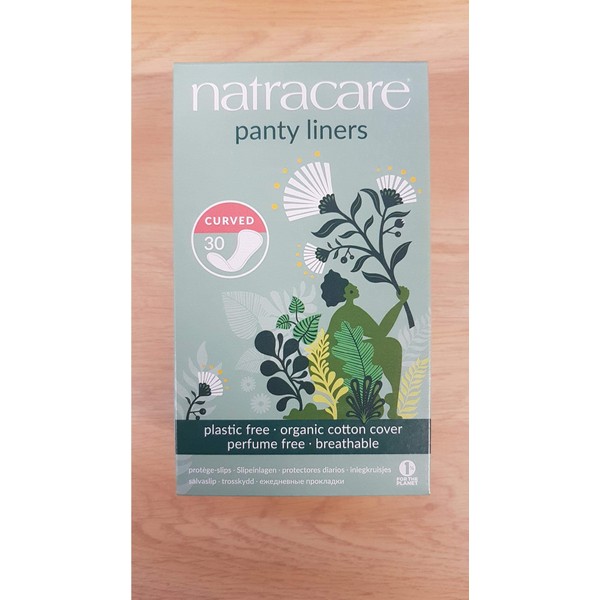 Natracare 3060 Natural Curved Panty Liners 30 Count (5 Pack)