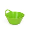 Mintra Home Plastic Bowls with Handles (1.8L Medium 2pk, Green)