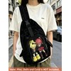 VOUSXLLEZ Ita Bag Chest Pack Backpack with Pin Insert,Crossbody Sling