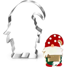 LUBTOSMN Gnome Cookie Cutter-4.3 Inch-Diswasher Safe-Holiday Cookie Cutters Fondant Biscui Cutters