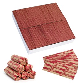 L LIKED Flat Striped Coin Wrappers,Pennies Coin Wrappers,Pack of 1000 PCS (Pennies)