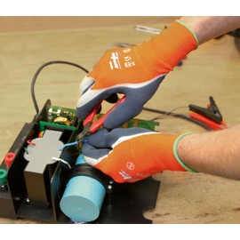 Kerbl ActivGrip XA325 Gloves Size 9 Latex with Double Dipped orange