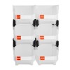 VEVOR Plastic Stackable Storage Bins 6 pcs Garage Organizer Bins