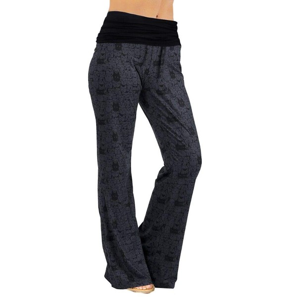 Gracyoga Women's Comfy Pajama Pants Wide Leg Lounge Palazzo Yoga