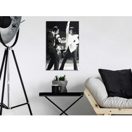 murando - Painting by Numbers Black and White Film Woman Man Dance 40 x 60 cm Painting Set with Wooden Frame on Canvas for Adults Children Painting Hand Painted Kit DIY Gift Decoration