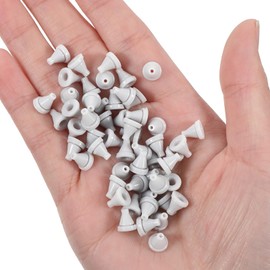 50 Pcs Silicone Shower Head Replacement Parts, Silicones Sprinkler Head Replacement Soft Silicone Shower Nozzle for Most Home Hotel Handheld Spray Rainfall High Pressure Showers Heads, Grey