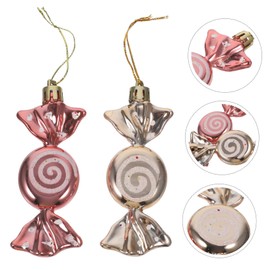 Levemolo 12 Piezas Adornos Navideños Colgantes Decoraciones Dulces Árbol Navidad Xmas Tree Hanging Ornaments