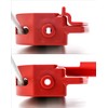 QWORK Lockout Tagout Cable Lock, 4 Pack Adjustable Steel Vinyl