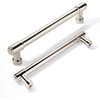khtumeware 6 Pack Polished Nickel Cabinet Pulls 4 Inch Hole