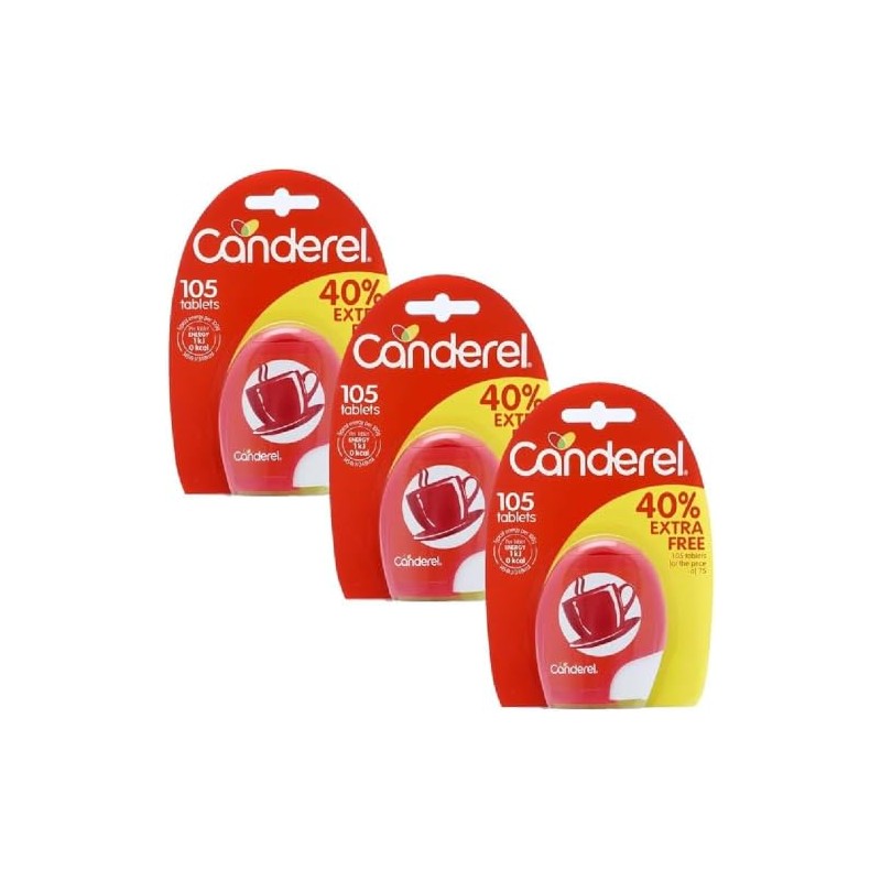 3x105 Canderel Low Calorie Sweetener Tablets – Bundled by Smart