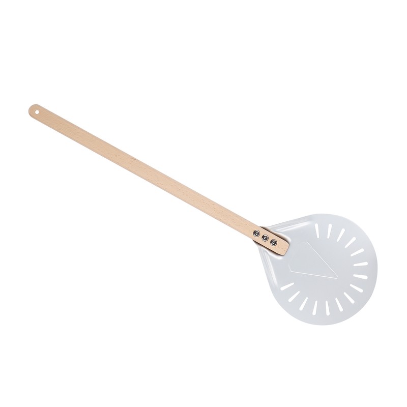 Pizza Shovel with 60cm Removable Wood Handle NonSlip Round Pizza