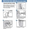 Face Shields Glasses Set of 10 Replaceable Anti Fog Shields