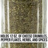 1 Pack of 12oz. Spice & Cheese Shaker|Glass Jar, Metal