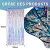 CUEMOON Glitter Curtains, Photo Background Glitter Colourful Rain Curtain Decoration