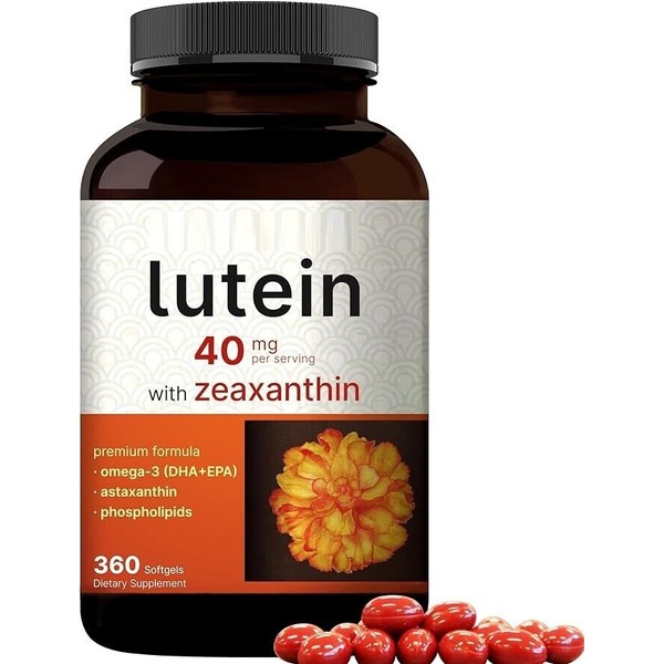 Nature Lutein 40 mg with Zeaxanthin 360 gels Astaxanthin/Ph