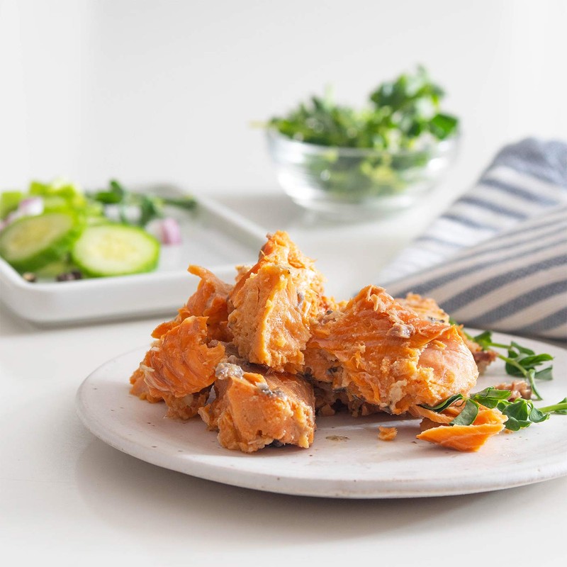 Vital Choice Msc Wild Alaskan Sockeye Salmon, Edible Skin &