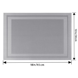 Manteles Individuales para Mesa, 4 Piezas Individuales para Mesa PVC, Resistente al Calor, Tapetes para Mesa de Comedor Antideslizante Lavables para Hogar, Restaurante, Cocina, Hotel, Cafetería