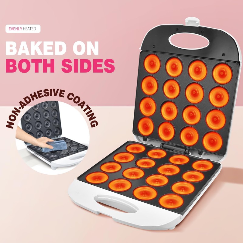 DSP All in One 2 Inch Mini Donut Maker, Non-Stick,