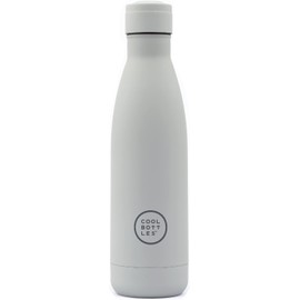 Cool Bottles - Trinkflasche aus Edelstahl - 750 ml - Pastel Grey - 30,5 x 8 cm -Thermische Kaltgetränke 36 Stunden und Heißgetränke 18 Stunden - Triple-Cool Technology - BPAFrei