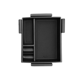 BORUIEN for Ford Maverick 2022 2023 2024 2025 Interior Accessories Center Consoles Tray Organizer Armrest Storage Box Insert Container ABS Holder Cover (2022-2025 Maverick)