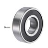 sourcing map 6204-2RS Deep Groove Ball Bearings 20 mm Bore