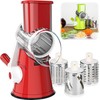 Spendeal Rotary Cheese Grater, 3 in 1 Cheese Shredder Grater
