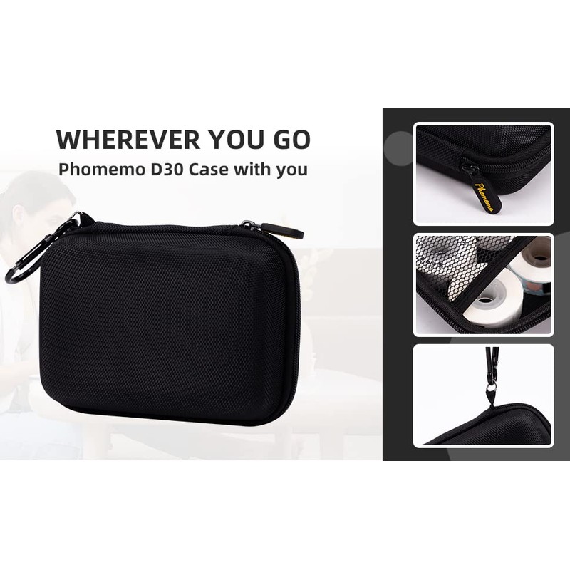 Phomemo D30 D35 Label Maker Case, Storage Bag Compatible with