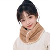 DAIBON Women's Warm Neck Warmer, Fluffy, Cold Protection, 2 Tiers