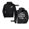 Anti Animal Cruelty Club White Logo (Front + Back) Pullover