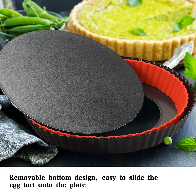 Tart Baking Pan Non Stick Removable Bottom Tart Pie Pan