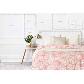 Deny Designs Holli Zollinger Bamboo Framed Wall Art, 12" x 12", Marrakeshi Denim