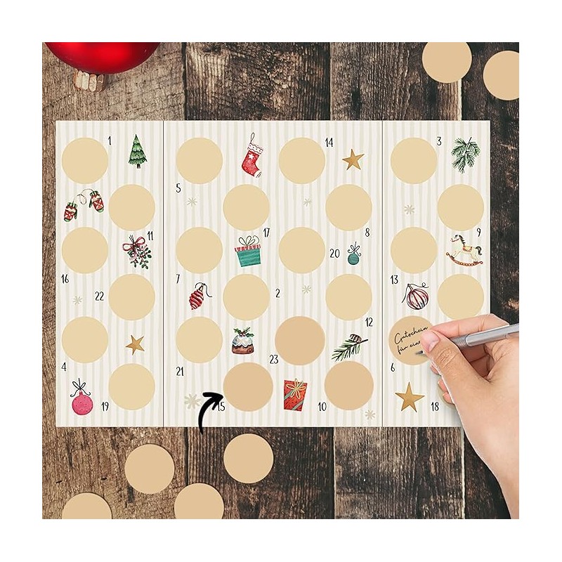 MC-Trend Scratch Off Advent Calendar - Design & Write Yourself,
