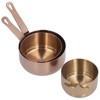 3pcs Sauce Cups Stainless Steel Sauce Dish with Handle for