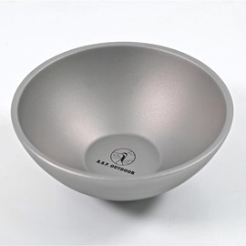 A.S.F. OUTDOOR Titanium Double Wall Bowan2 Non Slip Bowls, 420ml