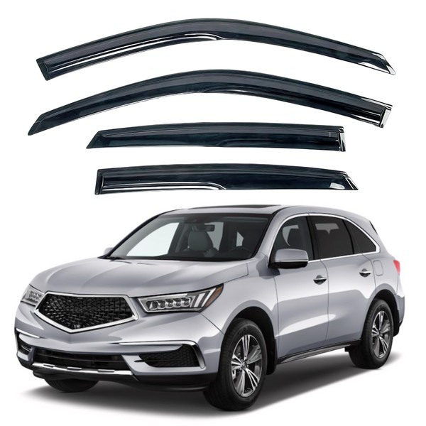 KPY Window Visor Compatible with Acura MDX 2014-2021, 4PC Rain