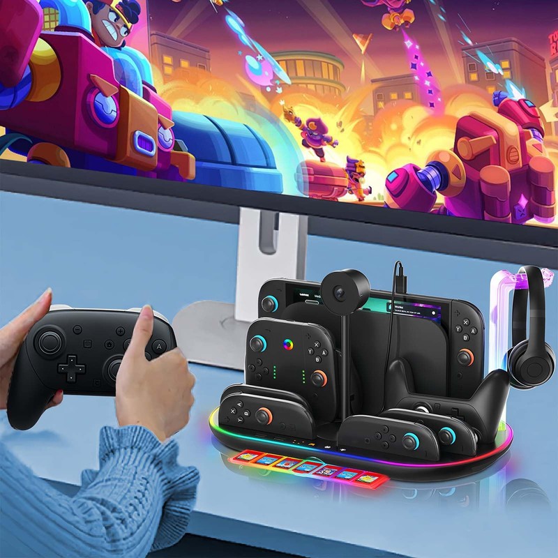 Switch 2 Pro & Switch 2 Joy-Con Cooling Charging Stand