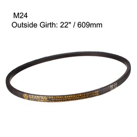 uxcell M24 Drive V-Belt Girth 24-inch Industrial Power Rubber Transmission Belt