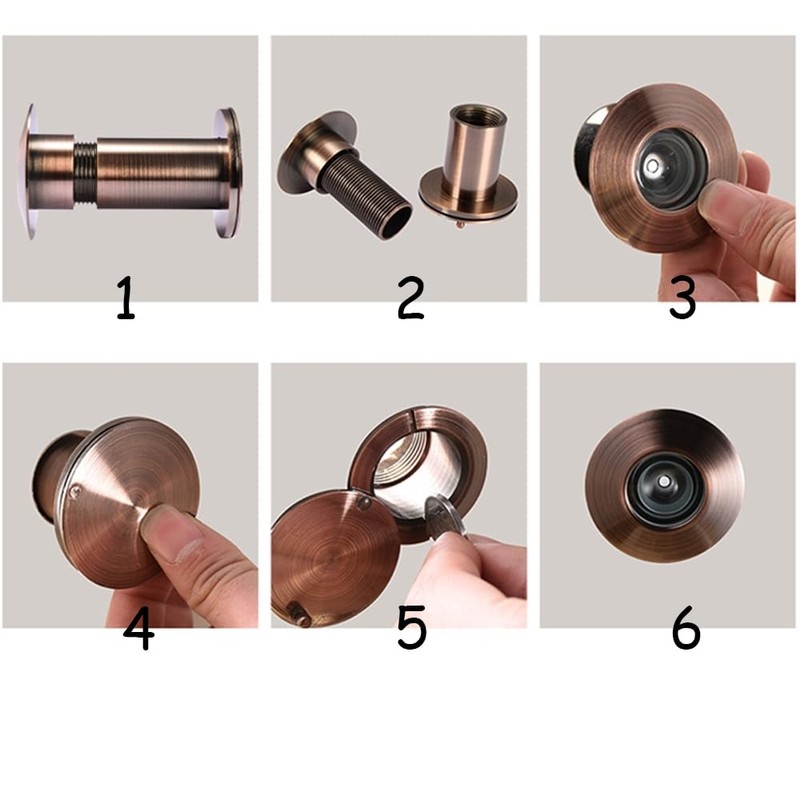 Door Viewer,Super-Wide Angle Door Viewer Easy Install Scratch-Resistant Enhanced Privacy